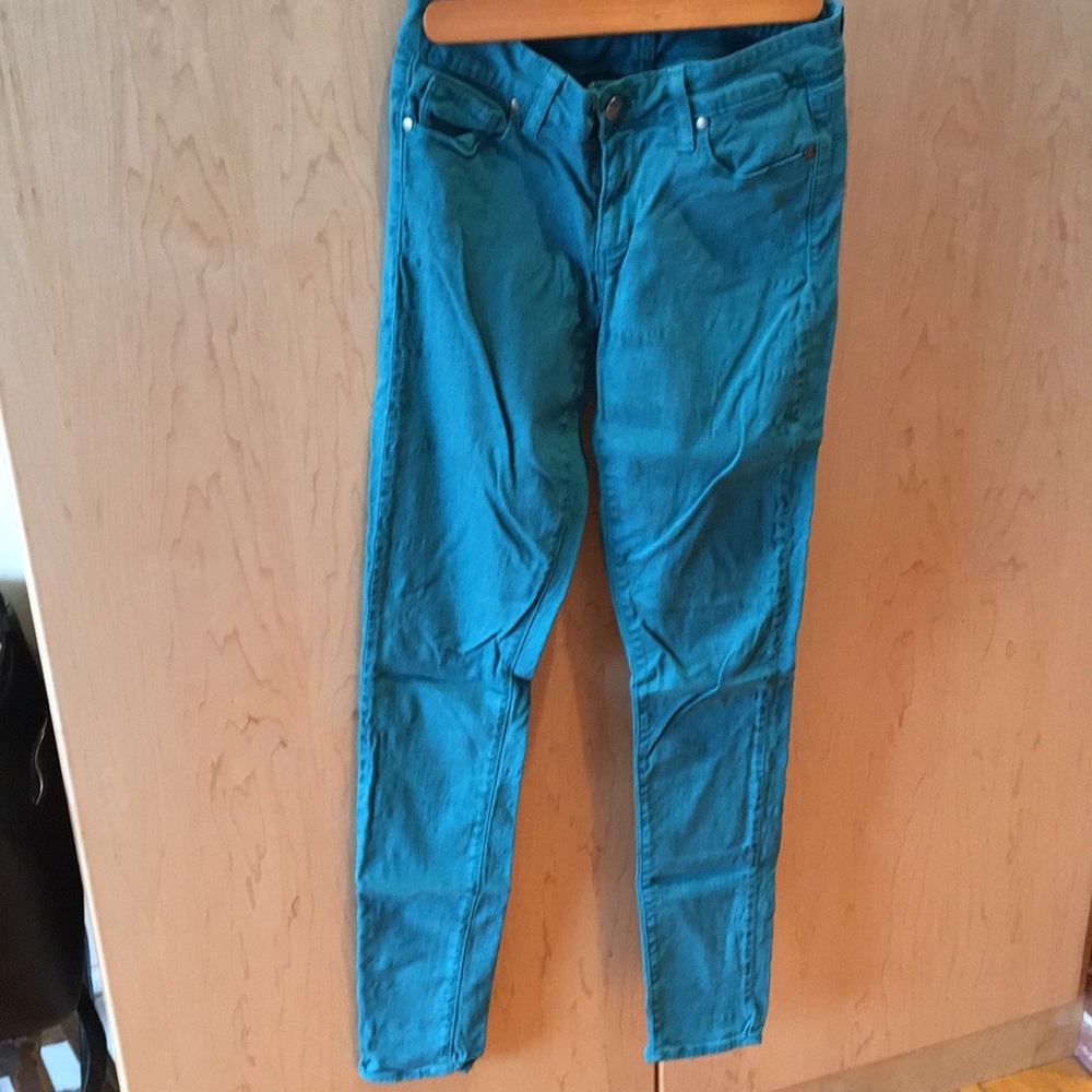 Paige Teal Verdugo Legging Skinny Pants